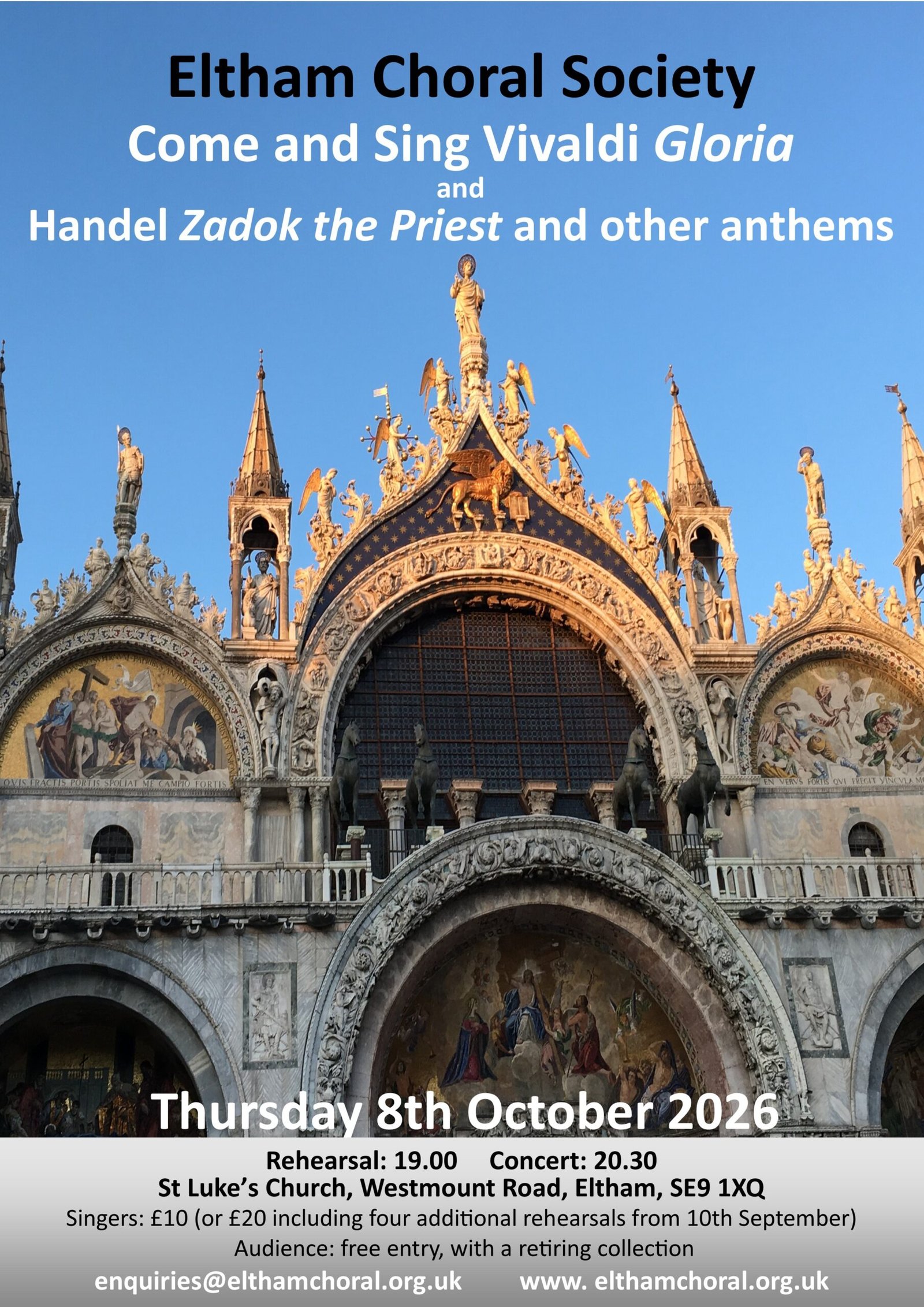 ECS Come and Sing-8th October 2026